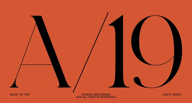 A/19 Typography Layout
