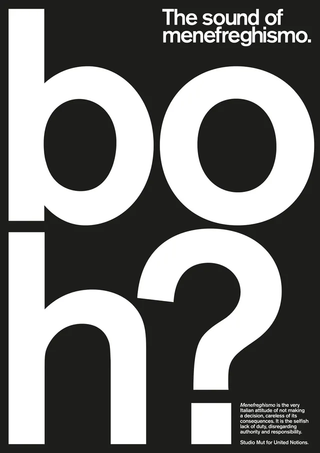 The Sound of Menerefhigsmo Typography Poster, brutalist, minimal, monochrome