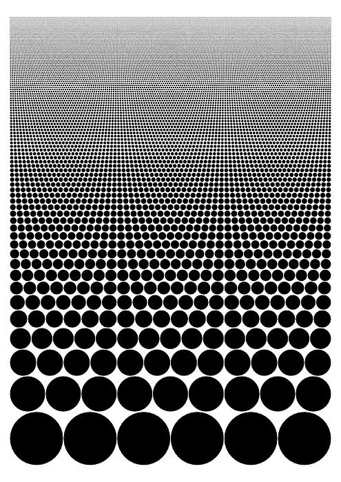 Gradient Dot Pattern, minimal, geometric, monochrome