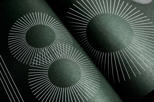 Geometric Line Art Pattern, minimal, geometric, monochrome