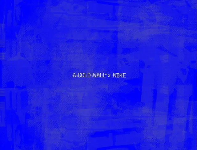 A-COLD-WALL x Nike graphic, brutalist, technical, vibrant