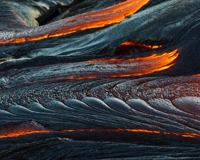Abstract Molten Texture, abstract, organic, dark