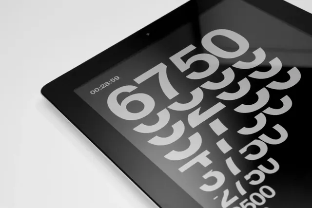 Abstract Typography Mockup, dark-mode, minimal, high-contrast