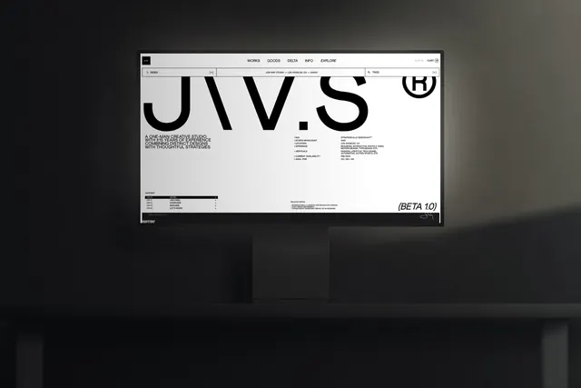 JUV.S Interface Mockup, minimal, technical, light