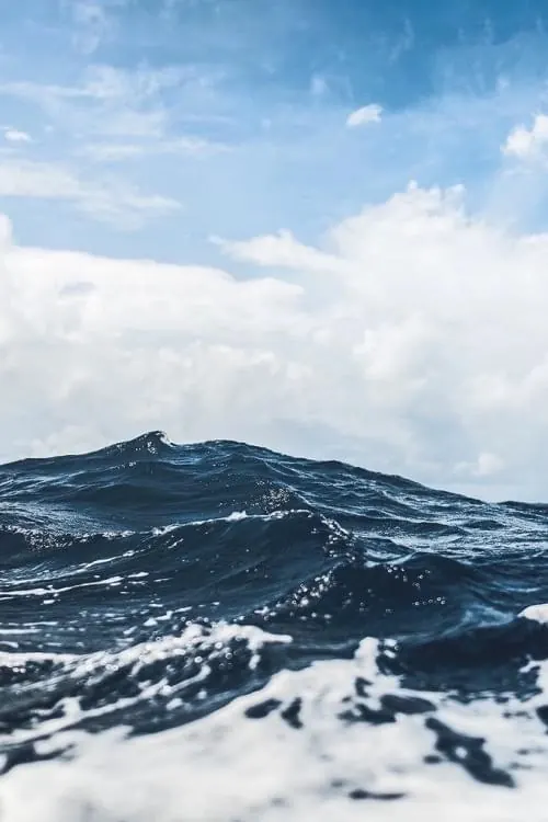 Ocean Wave Landscape, photographic, organic, cool