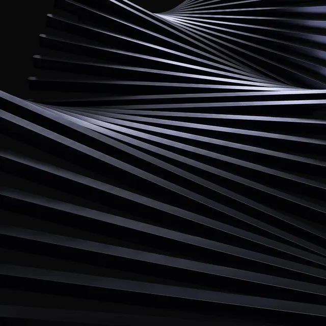 Abstract Geometric Ribbons, abstract, geometric, monochrome