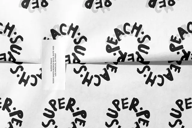 Super.com Patterned Packaging, minimal, brutalist, monochrome