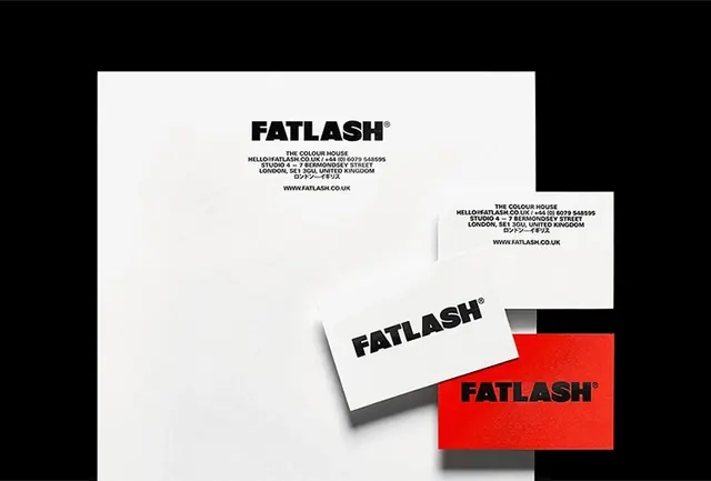 FATLASH Identity System, minimal, swiss, high-contrast