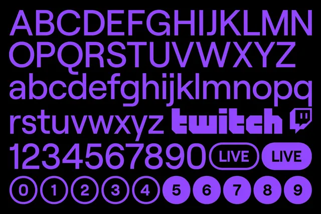 Twitch Brand Typography and Character Set