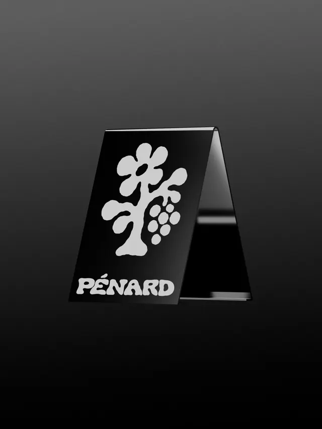 Pénard Logo and Mockup, minimal, luxury, monochrome