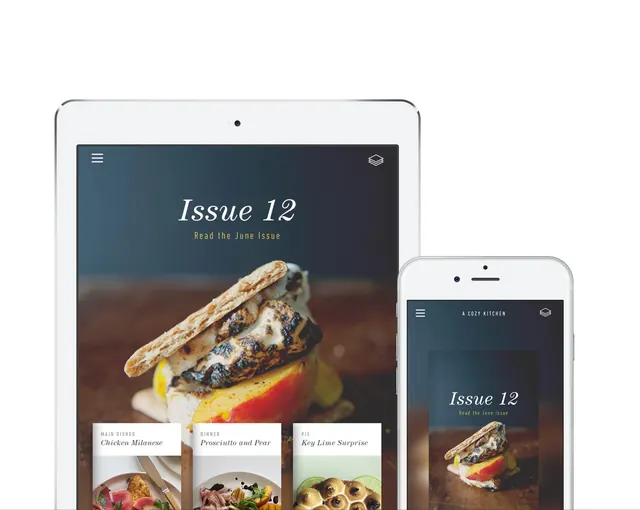 Digital Magazine Mockup, minimal, editorial, light