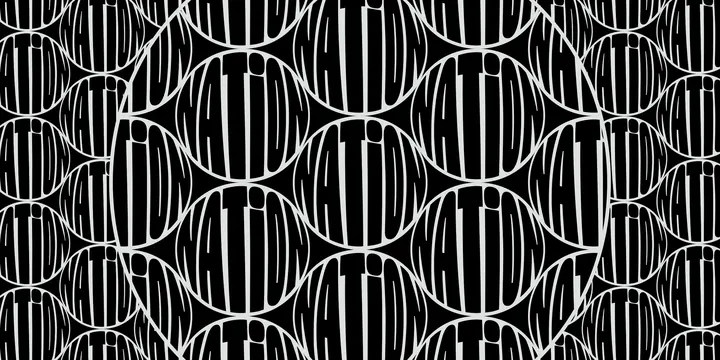Monochrome Line-Art Pattern, minimal, geometric, monochrome