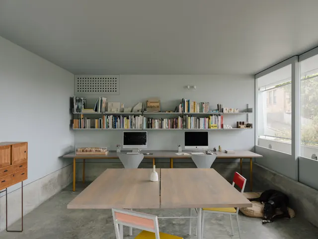 Minimalist Home Office Workspace, minimal, light-mode, light