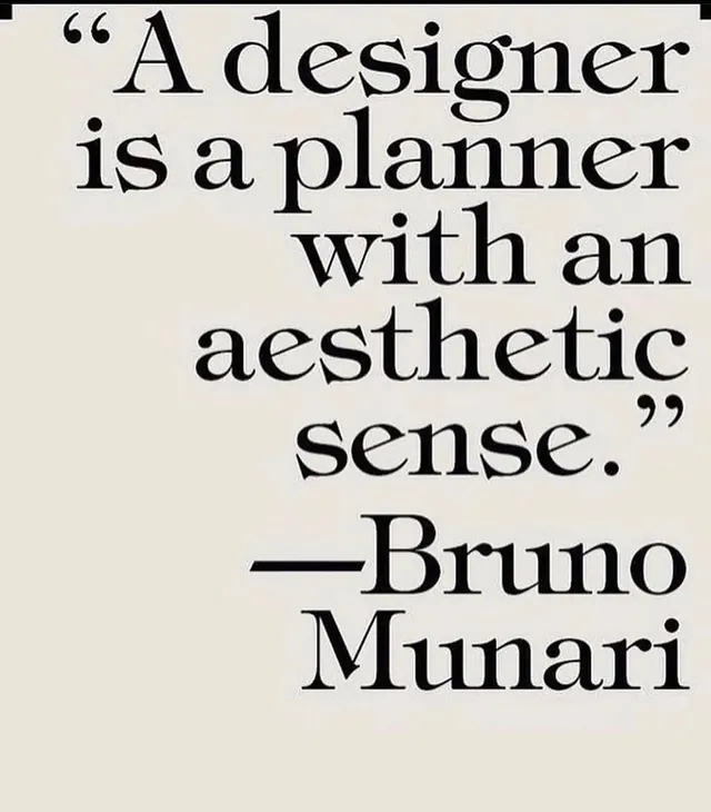 Bruno Munari Quote Typography