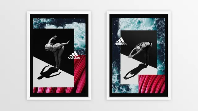 Abstract Graphic Composition, brutalist, neo-brutalist, high-contrast