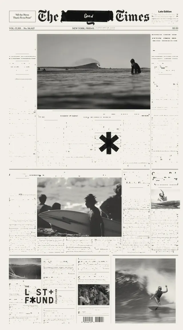 The New York Times Newspaper Layout, swiss, editorial, monochrome
