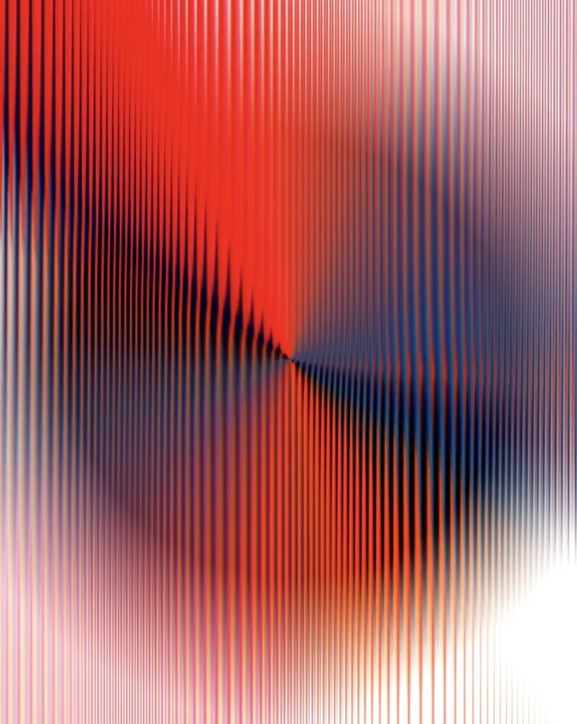 Abstract Gradient Line Pattern, minimal, geometric, vibrant