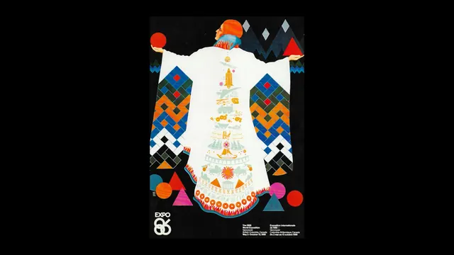Abstract Graphic Illustration, maximalist, geometric, vibrant