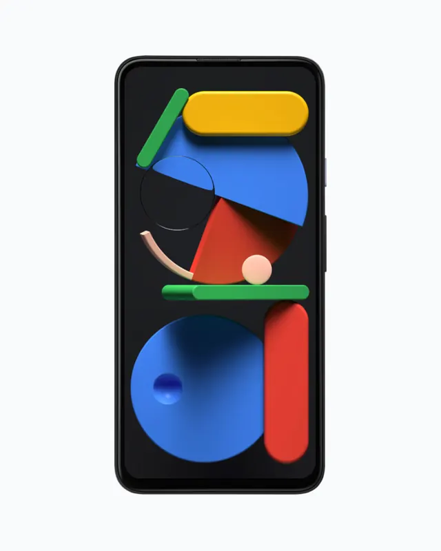 Abstract Geometric Smartphone Mockup, 3d-render, minimal, vibrant