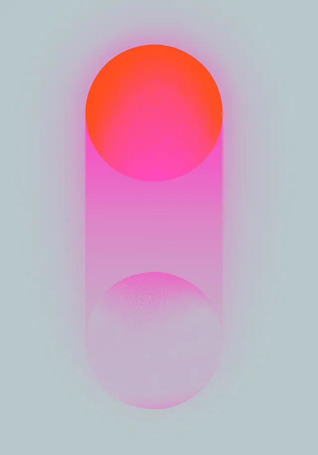 Gradient Sphere Composition, minimal, gradient-heavy, vibrant