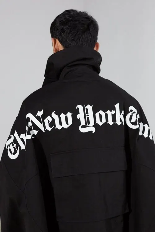 The New York Denim Jacket Graphic, brutalist, monochrome, monochrome