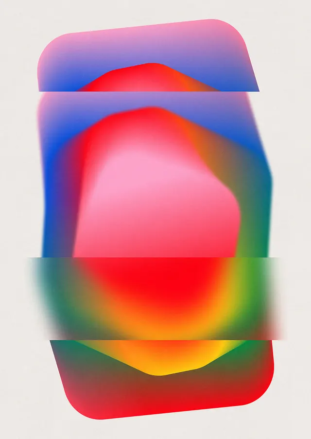 Abstract Gradient Stack, gradient-heavy, organic, vibrant