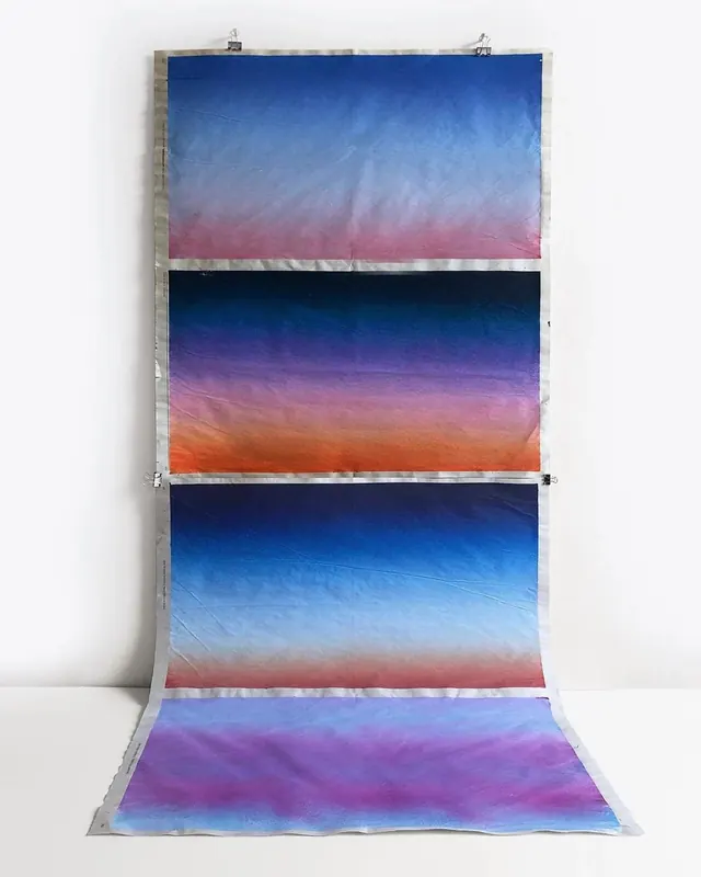 Gradient Fabric Textile Mockup, gradient-heavy, abstract, vibrant
