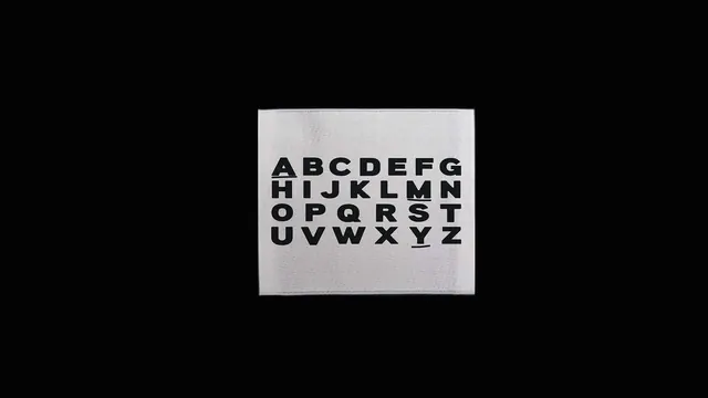 Monospace Alphabet Specimen