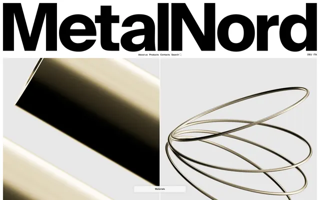 MetalNord Identity, minimal, geometric, monochrome