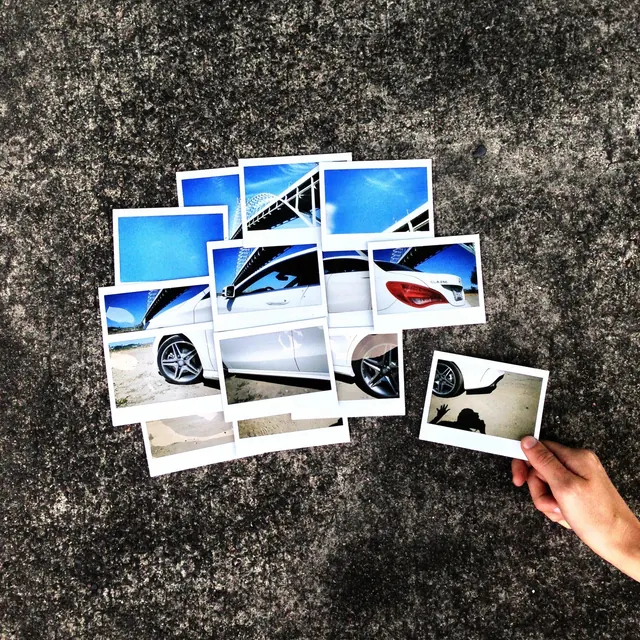 Automotive Photography Collage, editorial, abstract, high-contrast