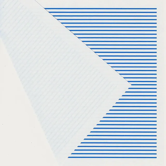 Blue Linear Geometric Pattern, minimal, swiss, high-contrast