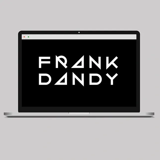 Frank Dandy Wordmark Mockup, minimal, brutalist, high-contrast