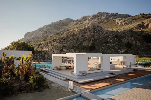 Modernist Poolside Architecture, minimal, luxury, light