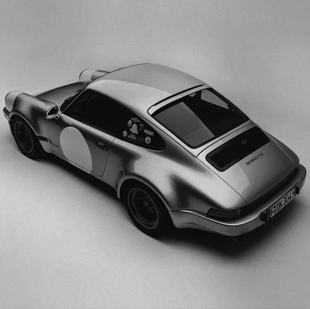 Monochrome Sports Car Render, minimal, 3d-render, monochrome
