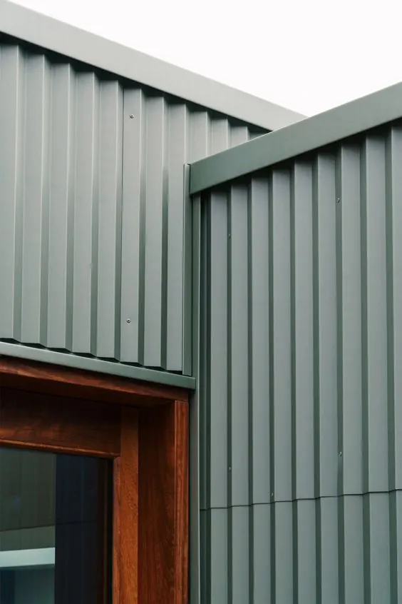 Corrugated Metal Architecture, minimal, technical, muted
