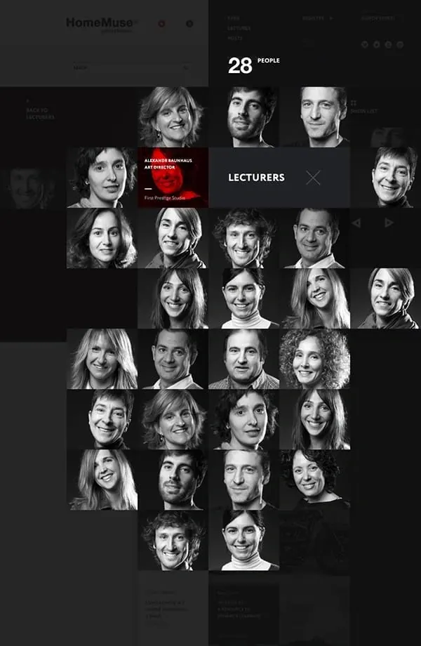 Portrait Grid Layout, minimal, monochrome, monochrome