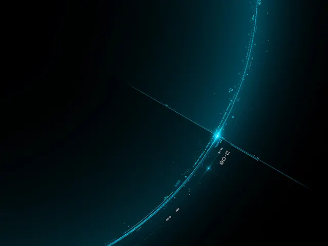 Abstract Blue Light Streak, minimal, dark-mode, dark