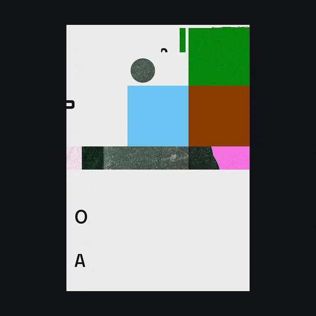 Abstract Geometric Composition, minimal, brutalist, high-contrast
