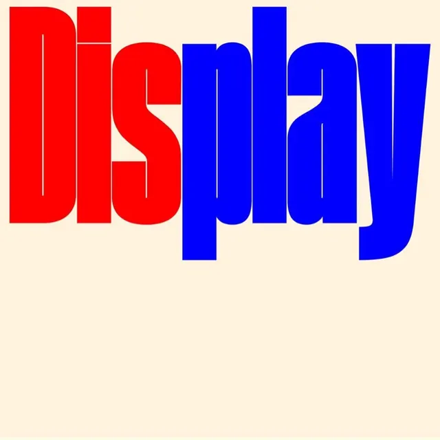 Display type specimen, minimal, geometric, light