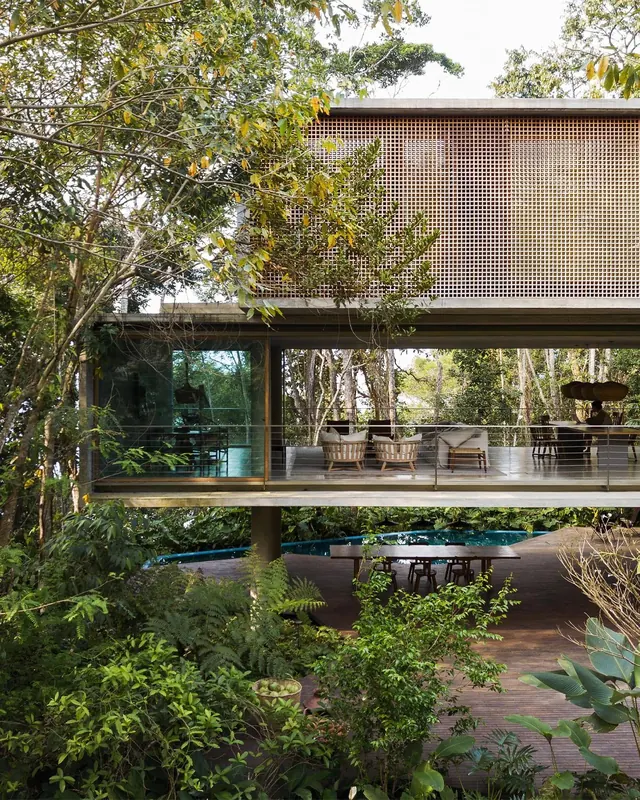 Modern Outdoor Living Space, organic, luxury, earthy