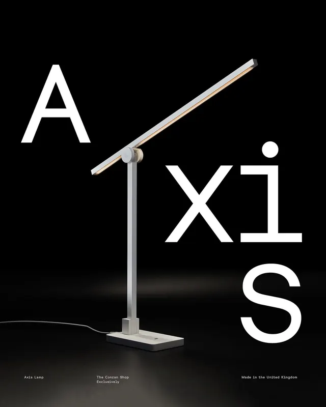 AXIS Desk Lamp Identity, minimal, monochrome, monochrome