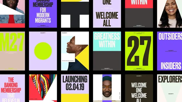 Grid-based Graphic Collection, minimal, swiss, high-contrast