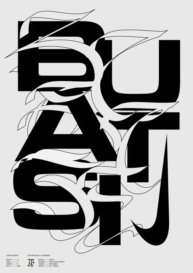 Abstract Typographic Composition, brutalist, maximalist, high-contrast