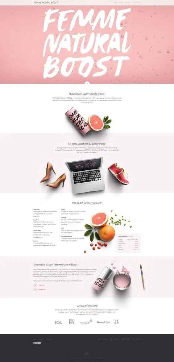 Femme Natural Branding, minimal, light-mode, pastel