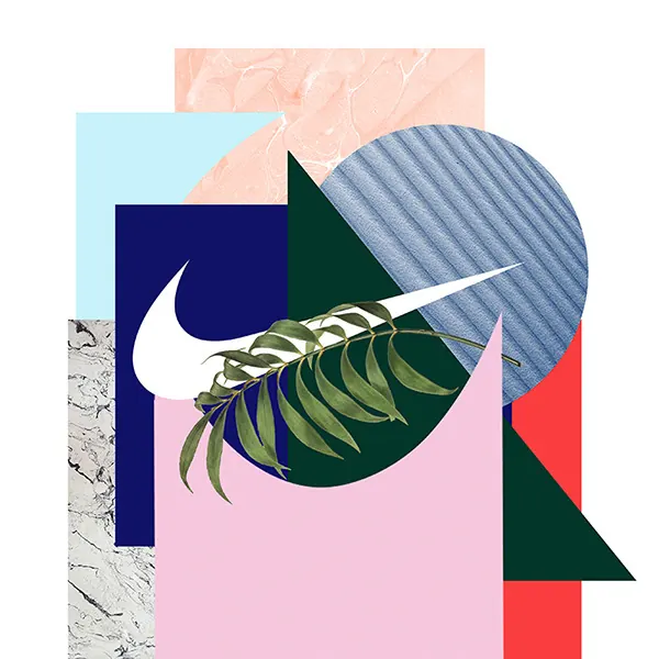 Abstract Geometric Collage, maximalist, geometric, vibrant