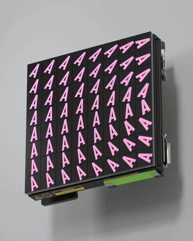 Patterned Graphic Mockup, neo-brutalist, geometric, high-contrast