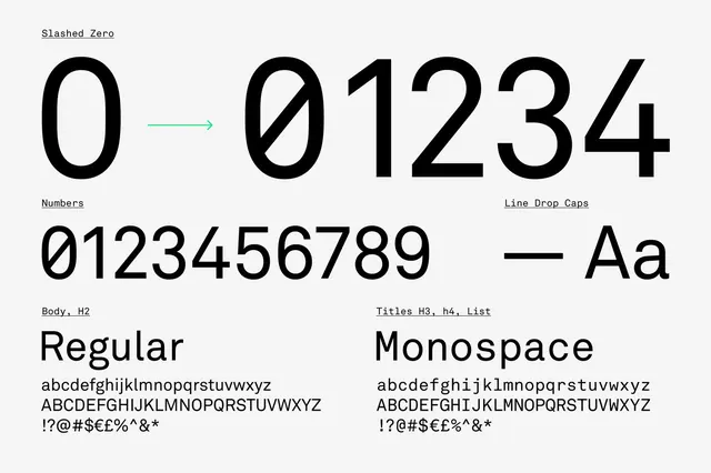 Typography Comparison Sheet