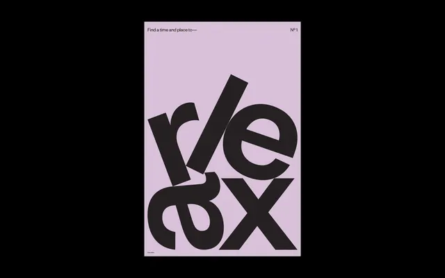 Abstract Typography Composition, brutalist, maximalist, high-contrast
