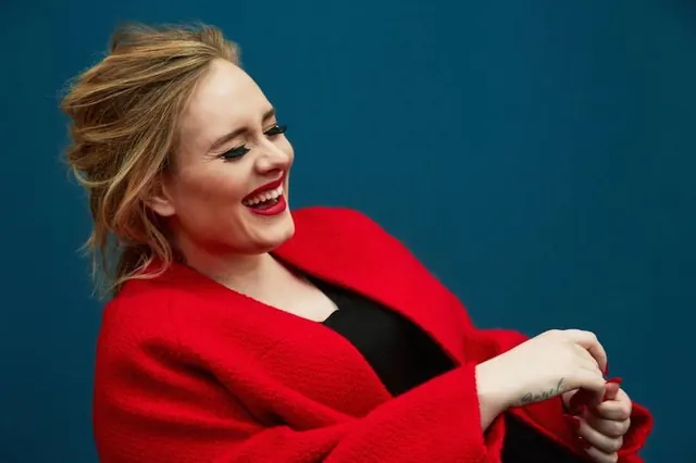 Woman in Red Coat Portrait, photographic, vibrant