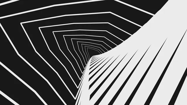 Abstract Architectural Perspective, minimal, geometric, monochrome